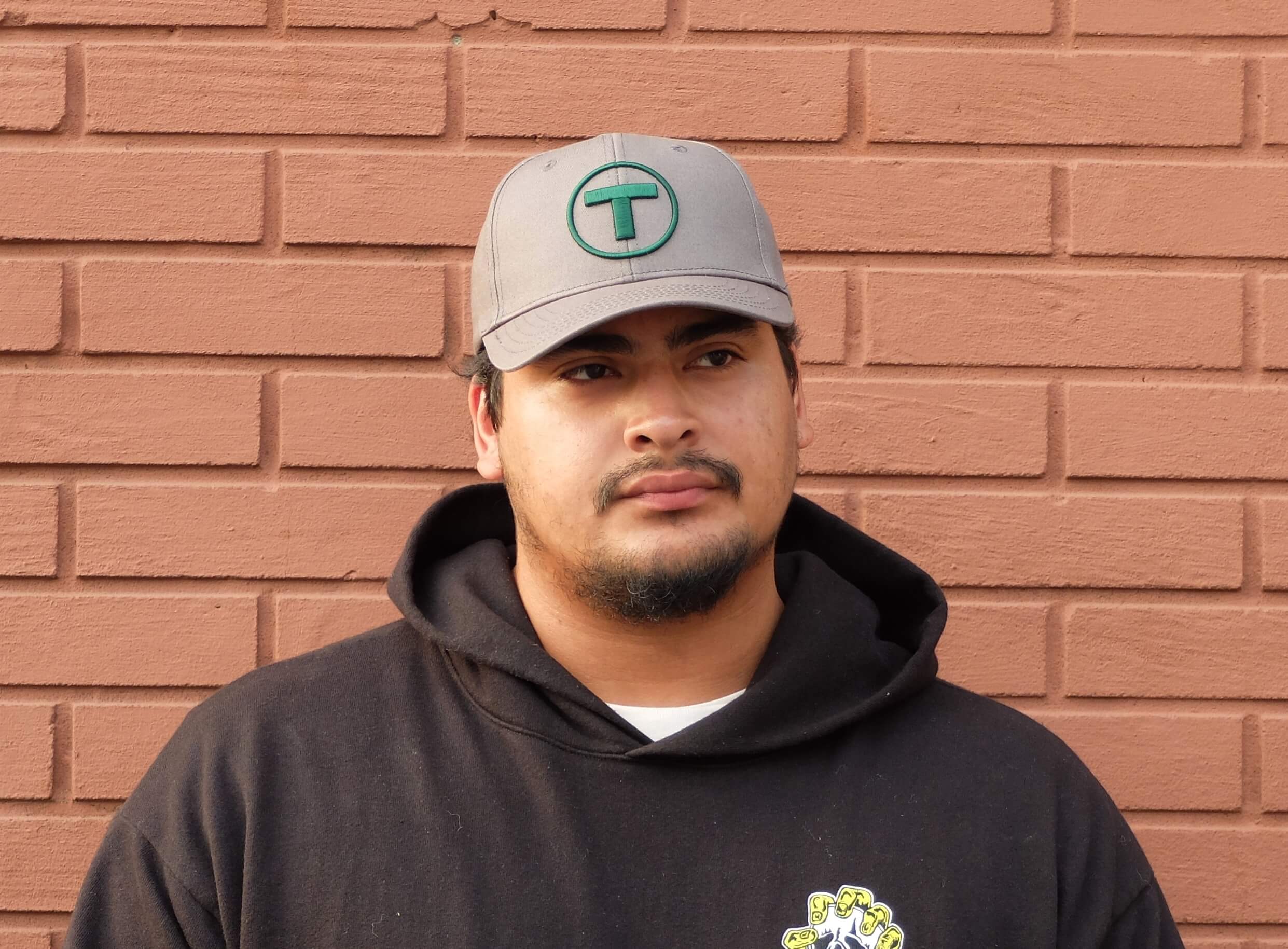 Grey MBTA Embroidered T Logo Baseball Hat